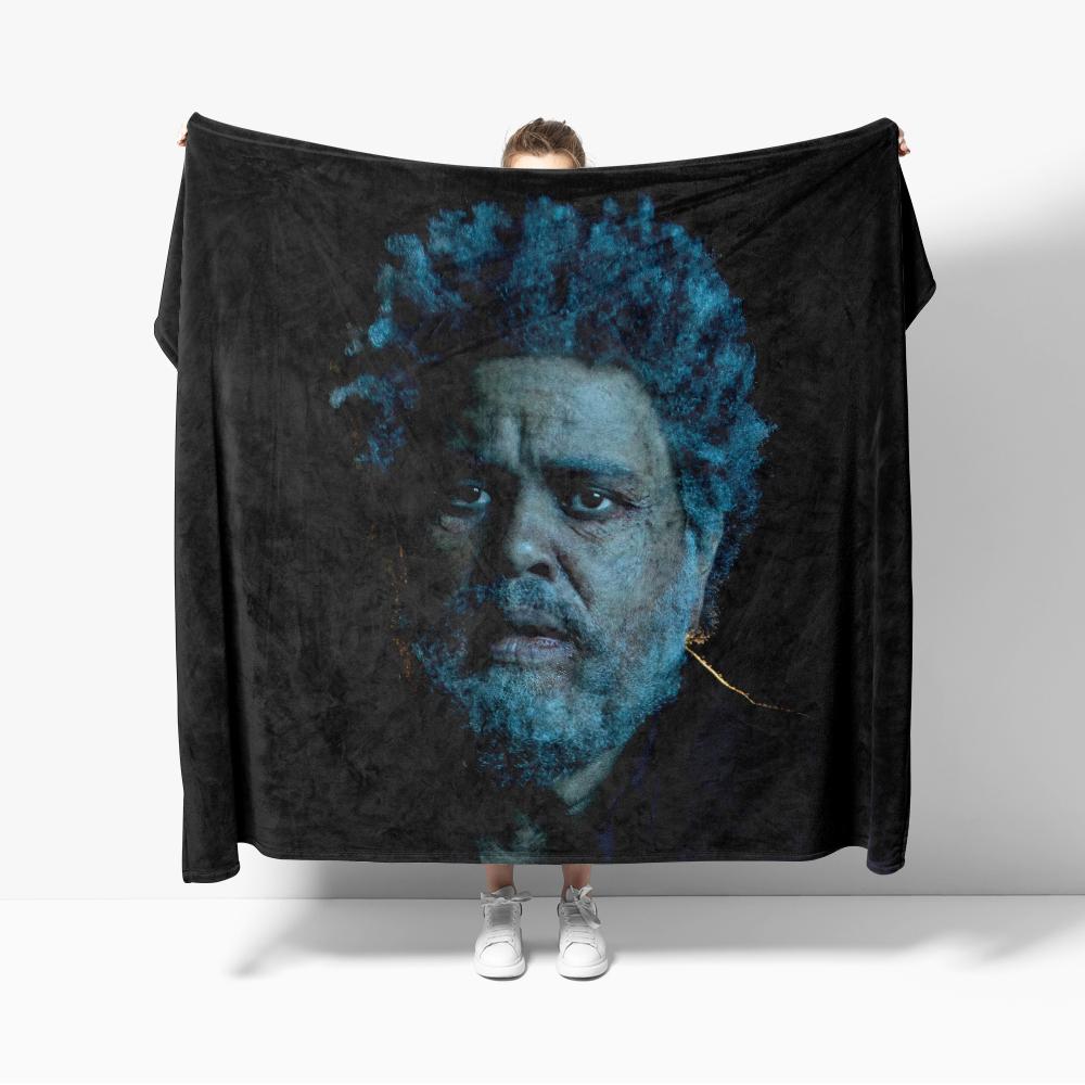 Hurry Up Tomorrow Flannel Blanket for Sofa Decoration Outdoor The Weeknd SINGER Blanket Throw Blankets Super Soft Bedroom Quilt