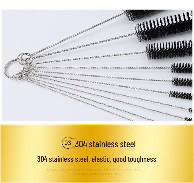 Test Tube Straw & Cup Cleaning Nylon Brush Set for Insulated Cups, Wine Glasses & Tea Cups