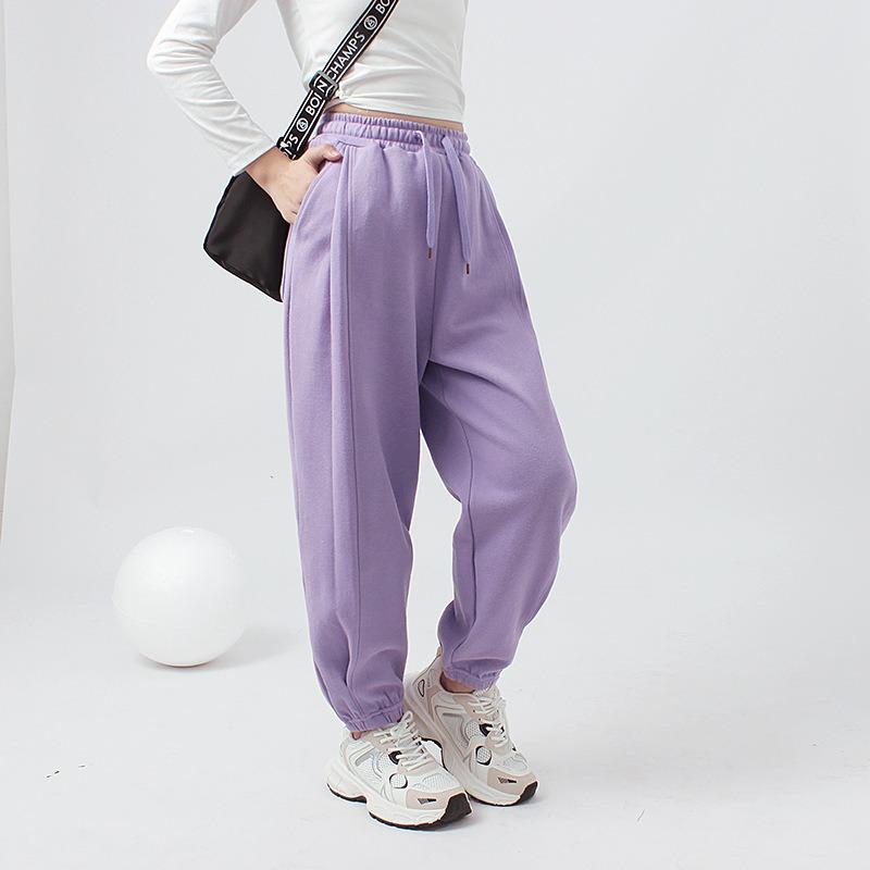 Girls Loose Sports Sweatpants Korean Style Casual Long Pants For Autumn Kids