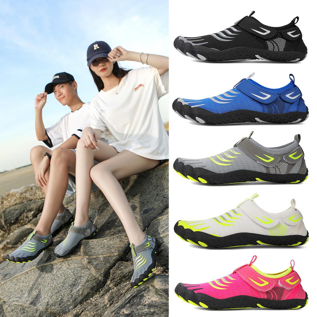 Summer fitness swimming shoes men's five-finger beach shoes couple outdoor casual shoes platform fitness sneakers