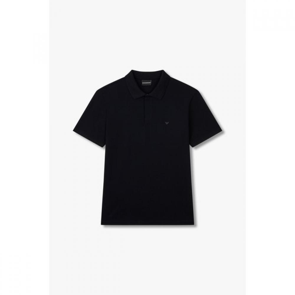 Emporio Armani Men S Logo Print Zip Polo Shirt A515126058 M