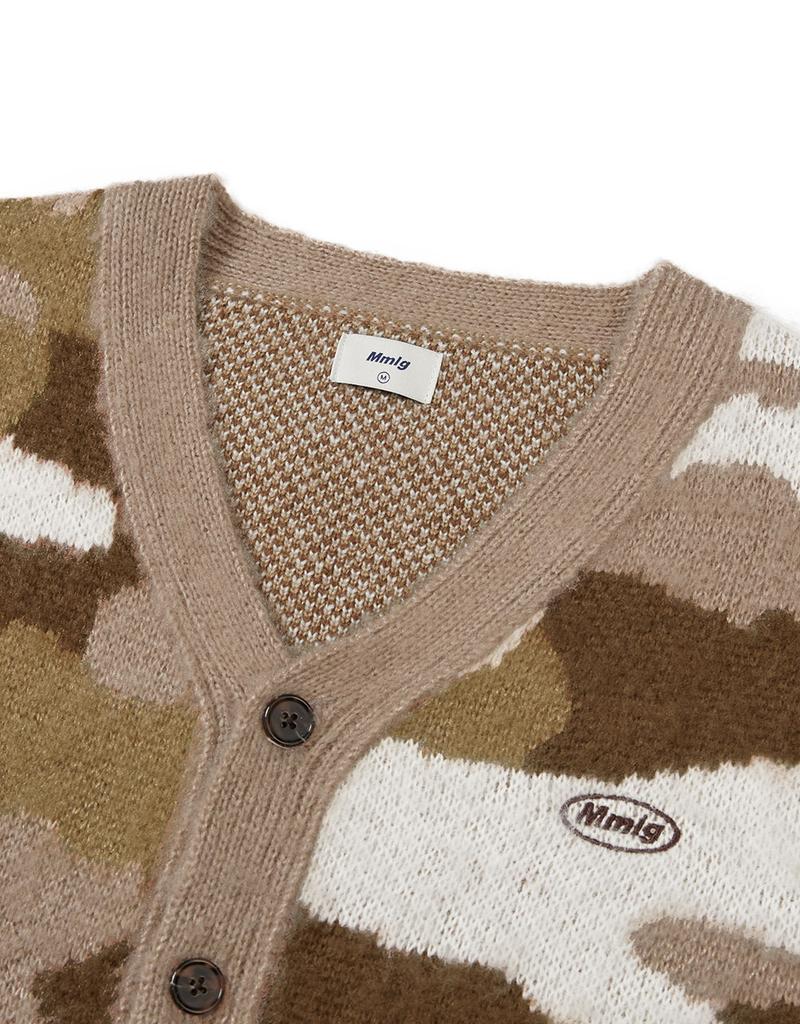 Mmlg [Mmlg] Camo Mended Play Cardigan (Beige)