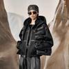 Gaofei 2025 Women's Black Gold Yunjin 5.0 Short Goose Down Jacket