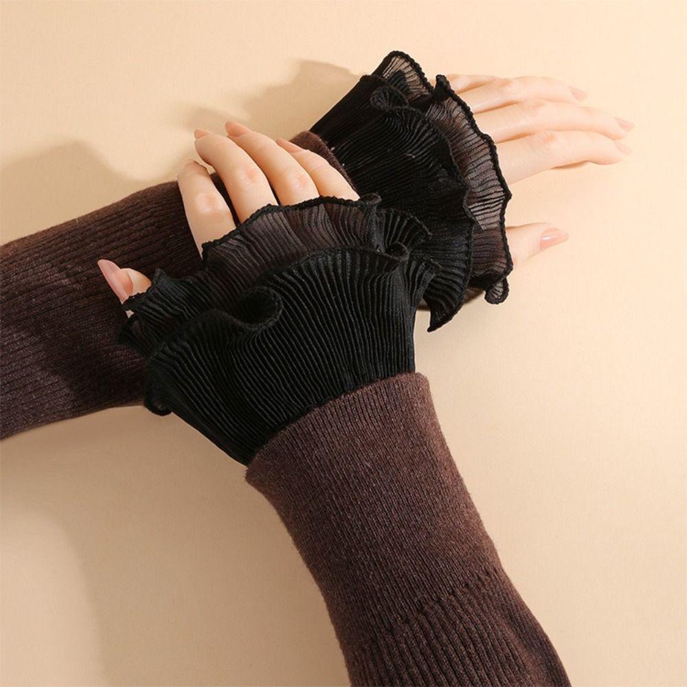 Detachable Fake Cuff White Black Lace Cuff New Sweater Cuffs