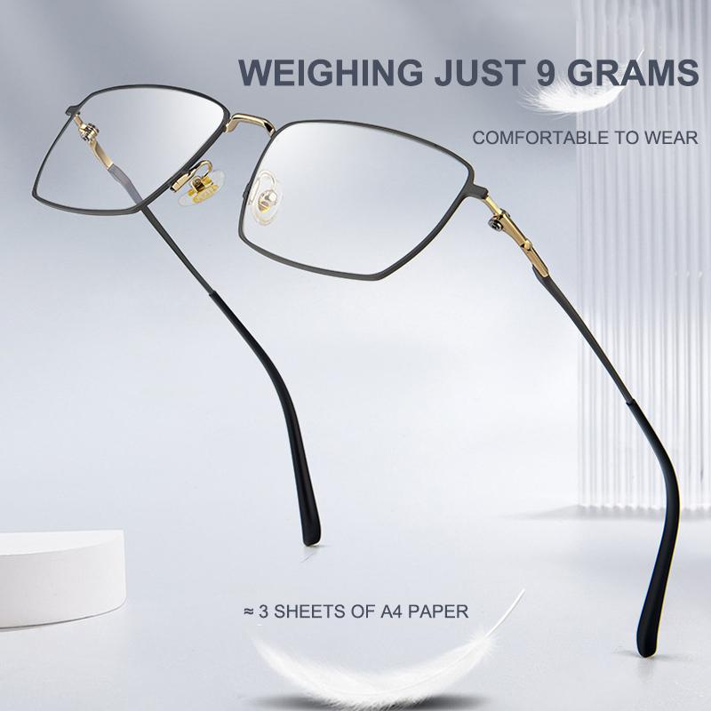New Titanium Ultra-Lightweight Business Glasses Frames For Men Casual Sophisticated Gentleman Eyeglasses Vintage Fashion Eyewear