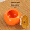 Ceramic Persimmon Tea Caddy Gift Set
