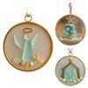 Sea Glass Nativity Christmas Ornament Beach-Inspired Hanging Ornament Nativity Christmas Tree Decoration for Xmas Tree Coastal Home Decor