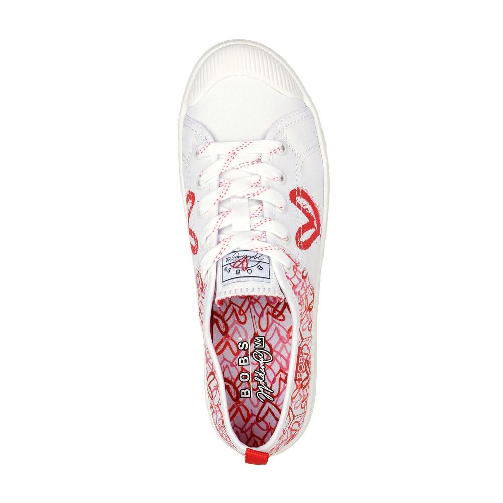 Sneakers Skechers White / Red / Pink Bobs B Cool-All Corazon