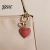 Iced-Out Heart Keychain Love for Backpacks Rhinestone Car Handbag Ornament Key Ring Pendant Schoolbag Charm Decoration Accessories Lightweight
