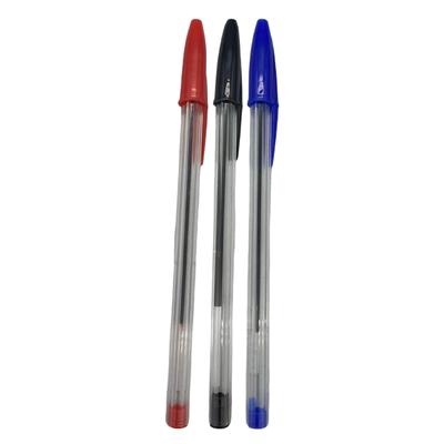 10PCS Ballpoint Pens Set With 1.0mm Tip Light Weight Ergonomic Grip Black Red OR Blue Inks For Students Office Workers