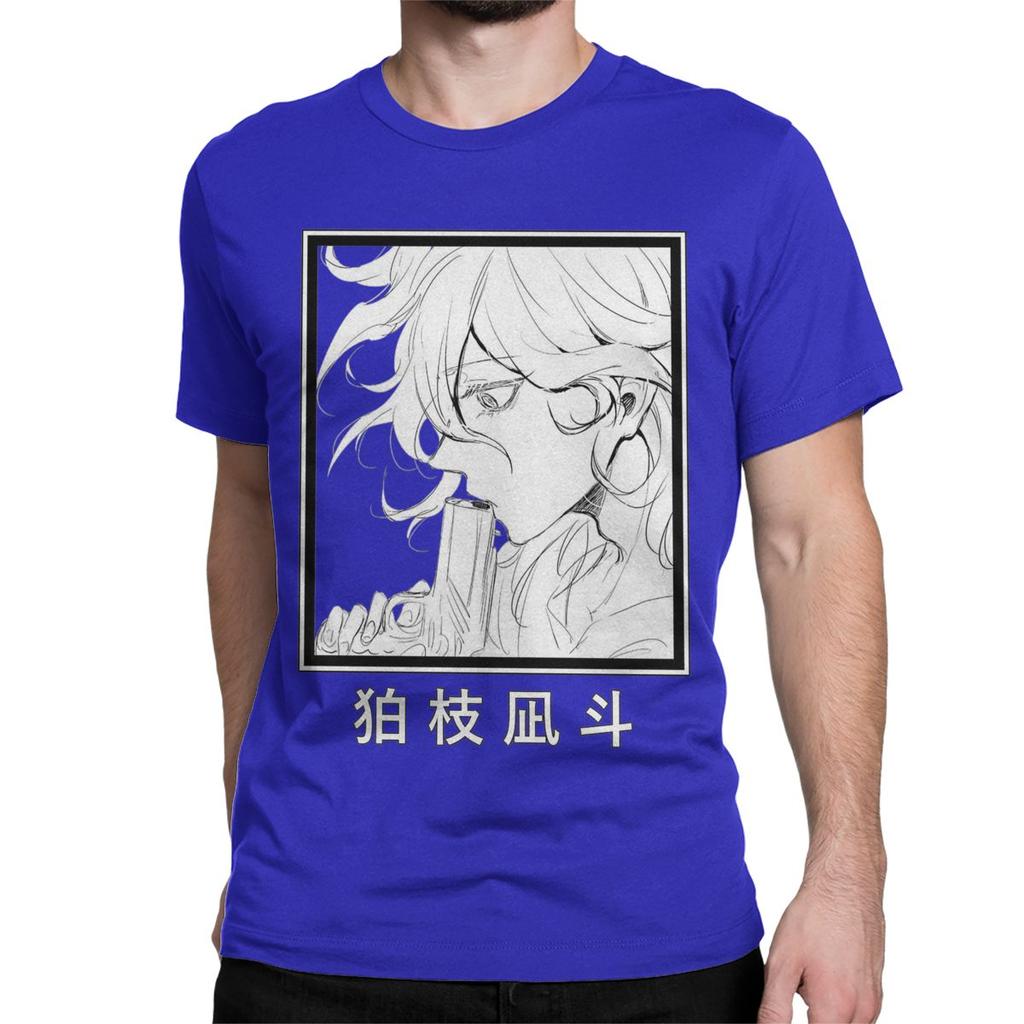 Nagito Komaeda Gun Manga TShirts for Men Women Danganronpa Awesome Cotton Tee Shirt Crewneck Short Sleeve T Shirts Clothes