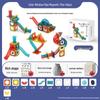 Magnetic Stained Glass Building Tiles - Brain-Boosting Interlocking Blocks for Kids Ages 3-6
