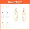 Stylish Alloy Face Earrings For Women Popular Metal Fashion Statement Jewelry