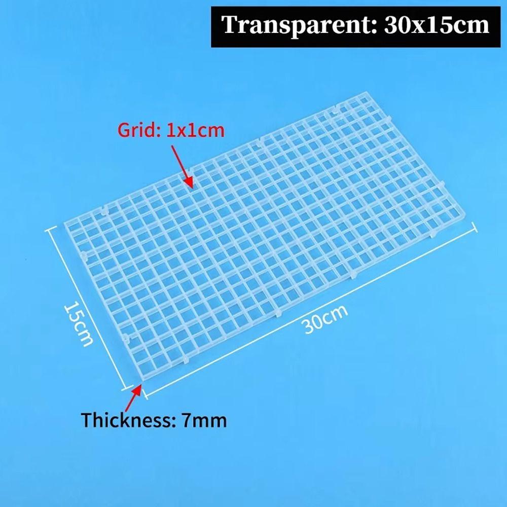 1Pcs Multifunctional Isolation Grid Board Plastic 30x30cm Undergravel Bottom Plate Tray Black White Seperator Divider Board Net