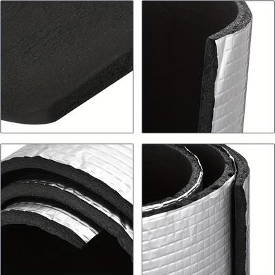 Self-Adhesive Aluminum Foil Insulation Roll Heatproof Soundproof and Noise Reduction for Car RV Foam Floor Roof Pipe Insulation