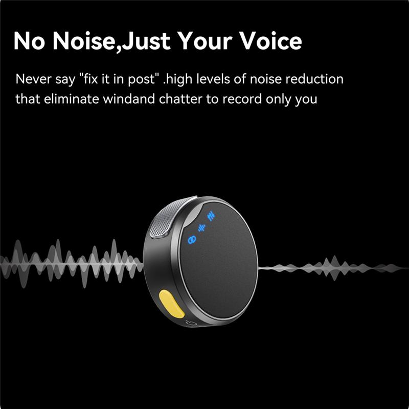 

B03B-Бездротовий петличний мікрофон зі шумозаглушенням, із зарядним кейсом, магнітний мікрофон-кліпса для аудіо-відео запису