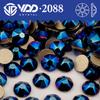 VDD SS16-SS30 High Quality  2088 Rhinestones Crystal Flatback 8 Big 8 Small 16cut Stones for DIY Crafts Nail Art Decoration