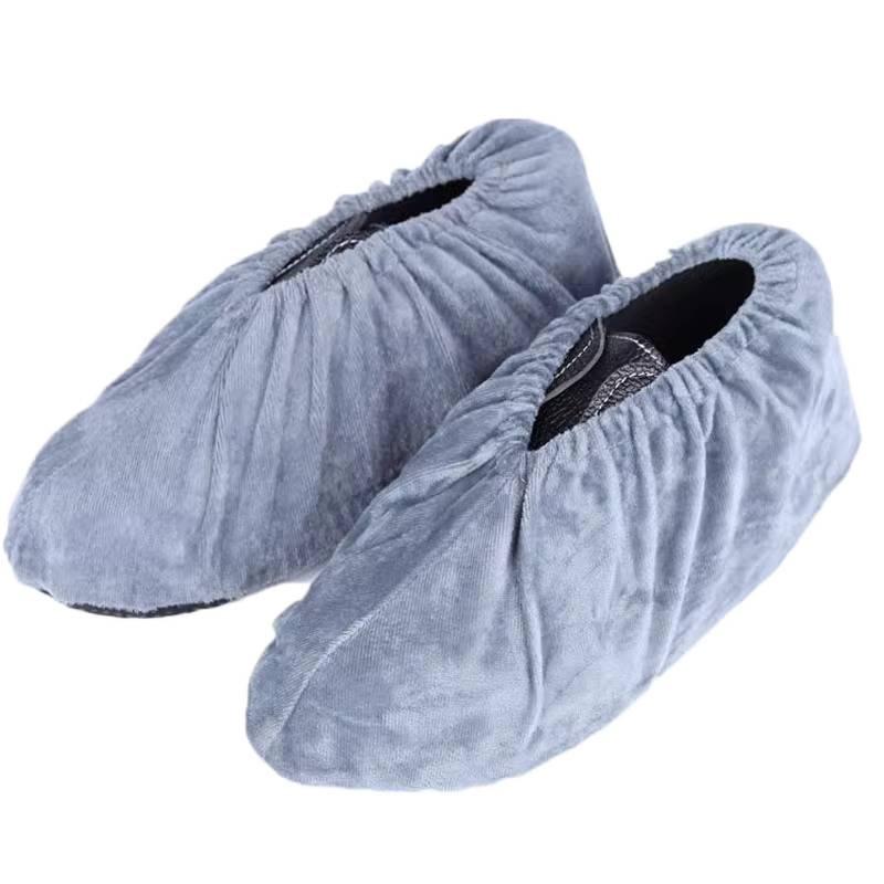 Washable Fleece Anti-Slip Indoor Shoe Covers for Kids
