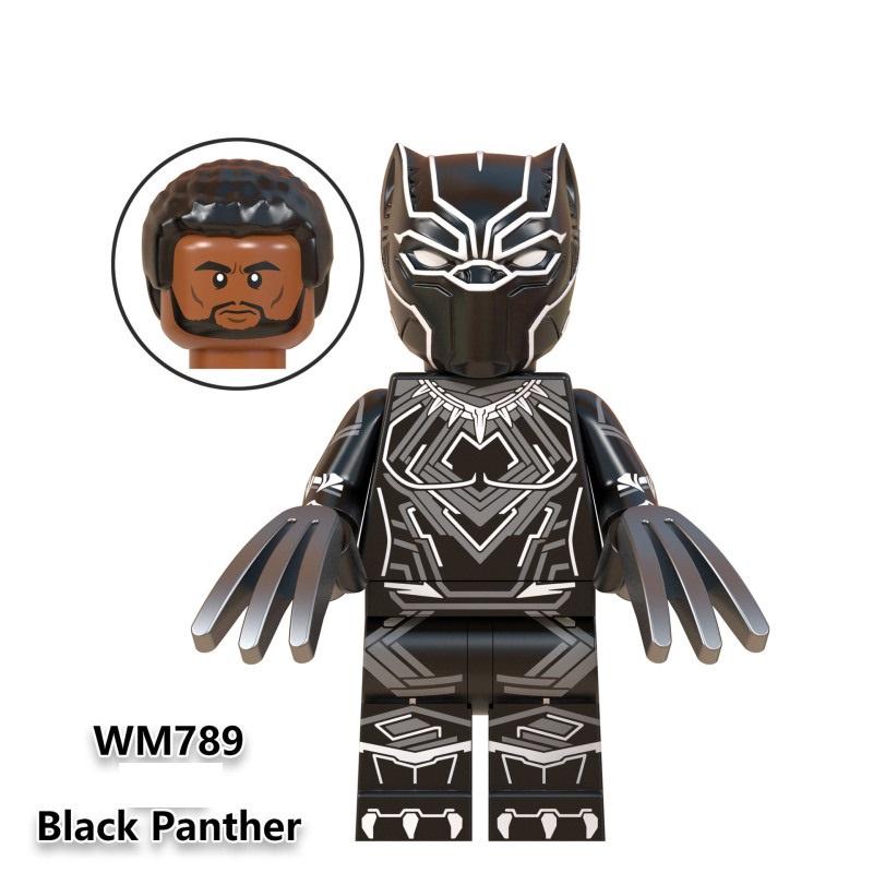 Mini Action Figure Superhero Avengers Thanos Black Panther War Machine Iron Man Building Blocks Toys
