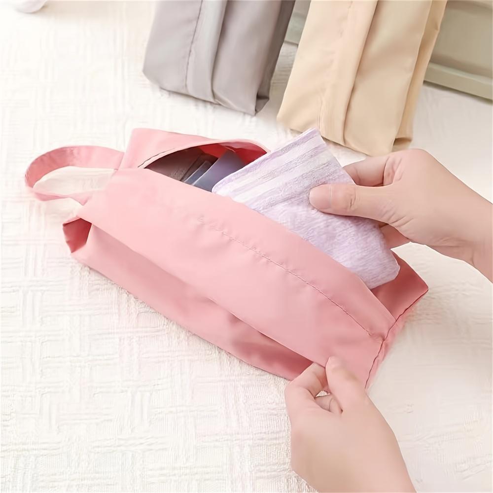 1pc Travel Multifunctional Storage Bag Foldable Portable Organizer for Underwear, Socks, Clothes - Durable Polyester for Travel, Zipper Closure Purse
