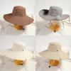 Summer Quick Dry Wide Brim Fisherman Hat With Sun Protection For Outdoor Hiking Camping