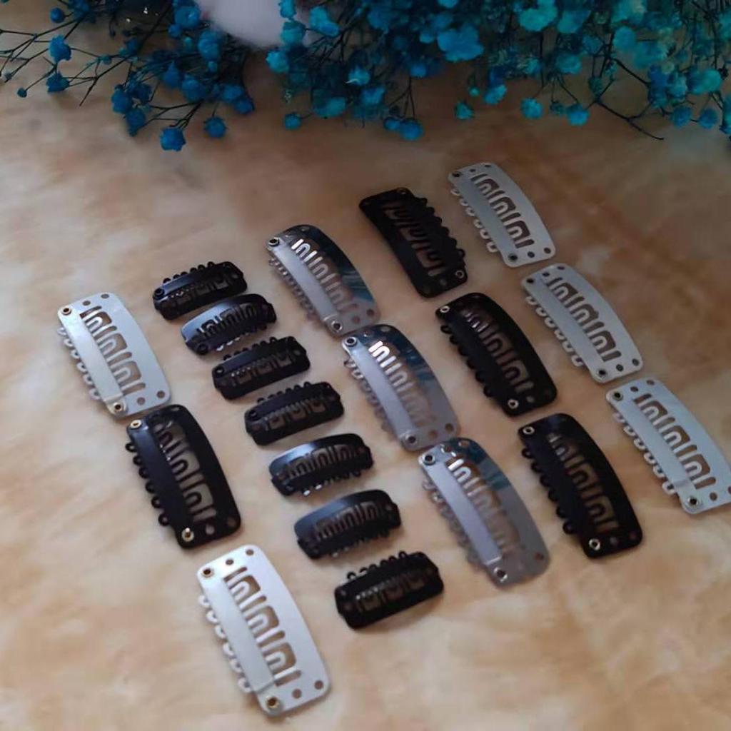 Hair Extensions DIY Carbon Steel 3.2CM Nine-Tooth Rust-Resistant Wig BB Clip and Water Drop Pet Clip