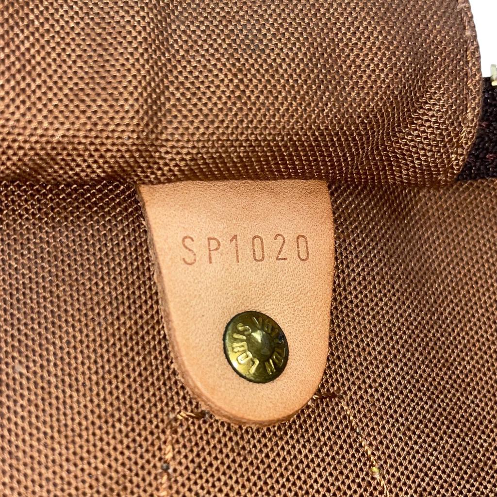 Used Louis Vuitton Monogram Speedy 35 M41524 Boston Bag Canvas Brown Authentic 1213