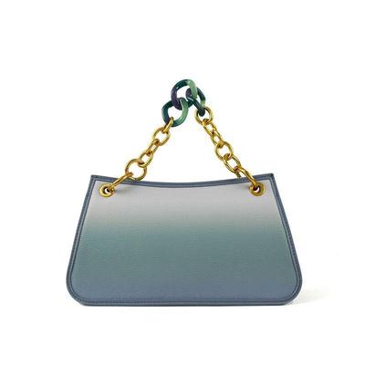 Guangzhou Shoulder Bag Replacement Leather Goods Gradual Change Color Crossbody Hand Carry Chain Bag Hand Underarm Bag Female