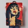 Mia Wallace Pulp Fiction Plakaty z blachy Personalizowana Sztuka Ścienna Retro Vintage Metalowe Znaki do Domu Pokoju Baru Akcesoria Ogród