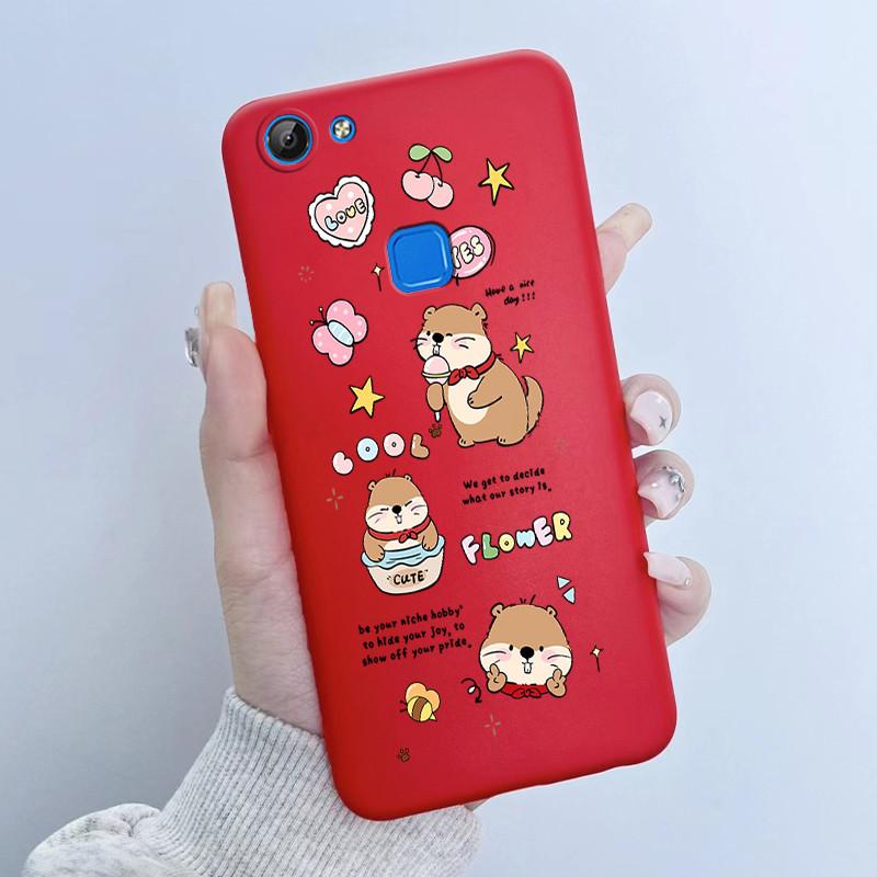 For Vivo V7 V7+ Plus Y79A Y75 Y73 Y79 1716 1718 Phone Case Cute Astronaut Panda Flowers Candy Soft Silicone TPU phone Case Cover
