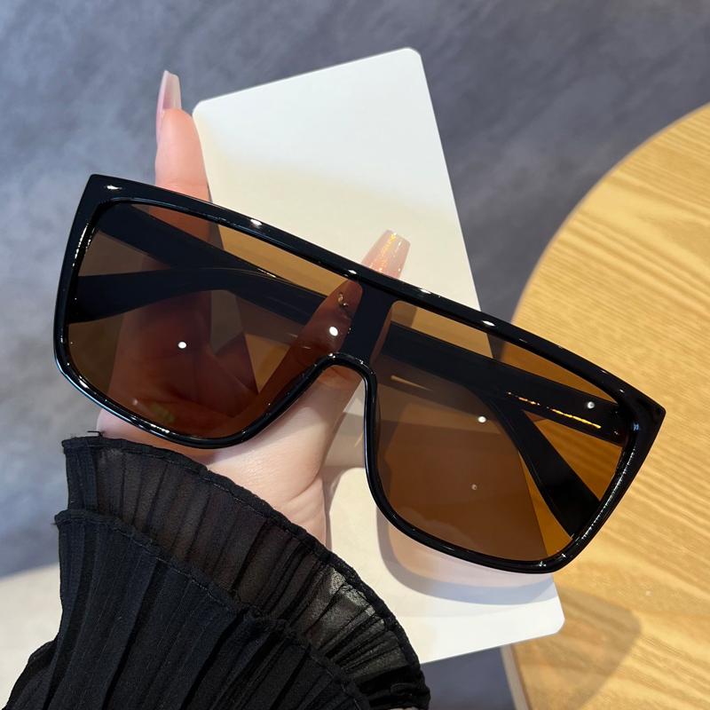 8pcs Oversized Square Sunglasses Women Men One Piece Goggle Brand Sun Glasses Outdoor Eyewear Cycling Driving Shades Sports