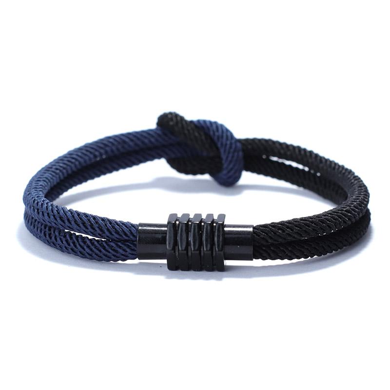 

Noter Color Block Ukrainian Bracelet Men Women Yellow Blue Rope Braclet Concentric Knot Couple Braslet Lovers Gift Cord Chain XL 21.5cm 8.5Inch