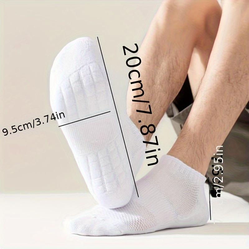 5 Pairs of Padded Spring and Summer Leisure Boat Socks for Men and Women Cotton Breathable Socks