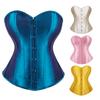 Classic European American Women Sexy Faux Silk Boned Waist Cincher Body Shaper