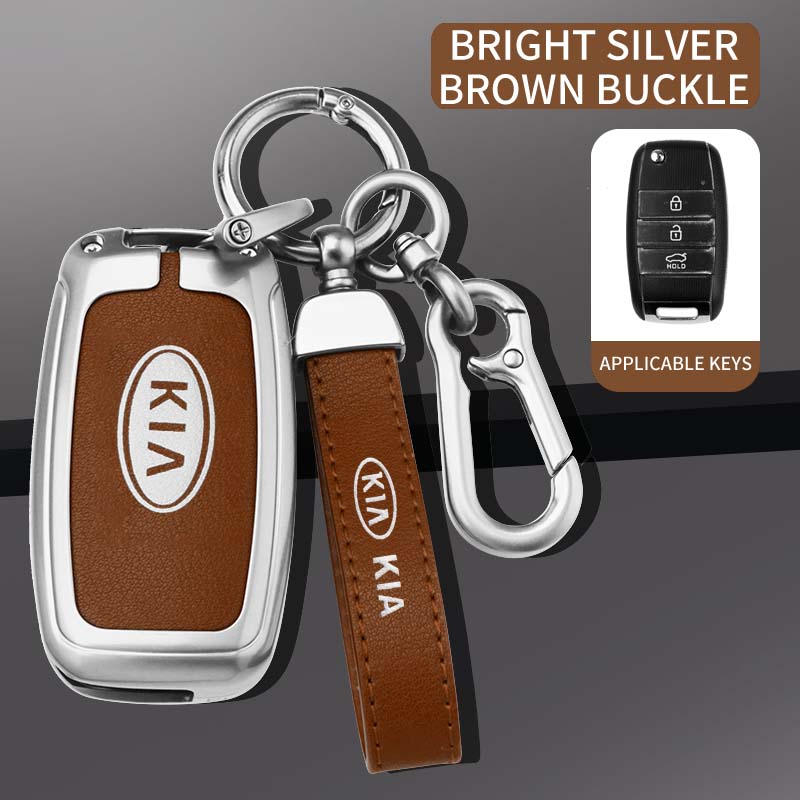 2026 Hot Car Sticker Zinc Alloy Car Key Case Cover Shell For Kia Rio 3 K2 Ceed Cerato K3 Sportage 4 Picanto K5 Optima Sorento Fo
