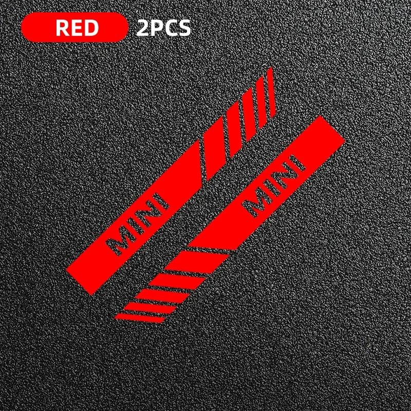 

2PCS Car Badge Rearview Mirror Decor Sticker Vehicle Body Refit Decal For BMW Mini Cooper Countryman Clubman R55 R56 R60 F54