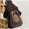 Ladies Bookbag Rucksack Women Large Capacity Backpack Purses High Quality PU Leather Female Vintage School Bags Travel Bagpack