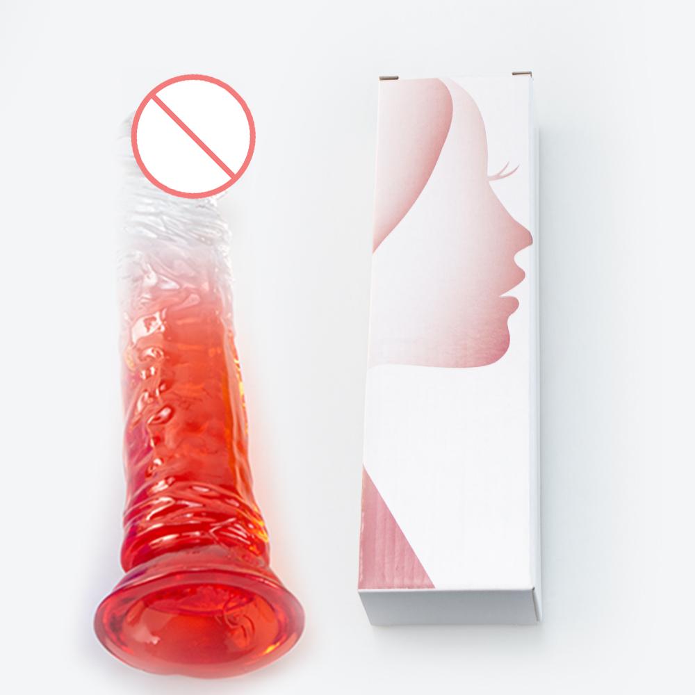 Transparent Soft Jelly Dildo Realistic Suction Cup Fake Dick Penis Sucker Butt Plug Sex Toys for Woman Men Vagina Anal Sex Toys