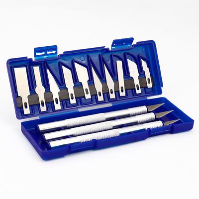 13PCS Metal/Wood Carving Knife Pen Style Art Seal Cutting Manual Combination Paper Blade Cutter Head Is Removable Carving Tools