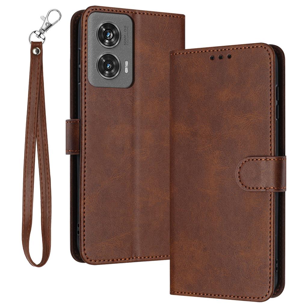 For Motorola Moto G85 5G Case Wallet Handbag Calf Texture Leather Phone Cover
