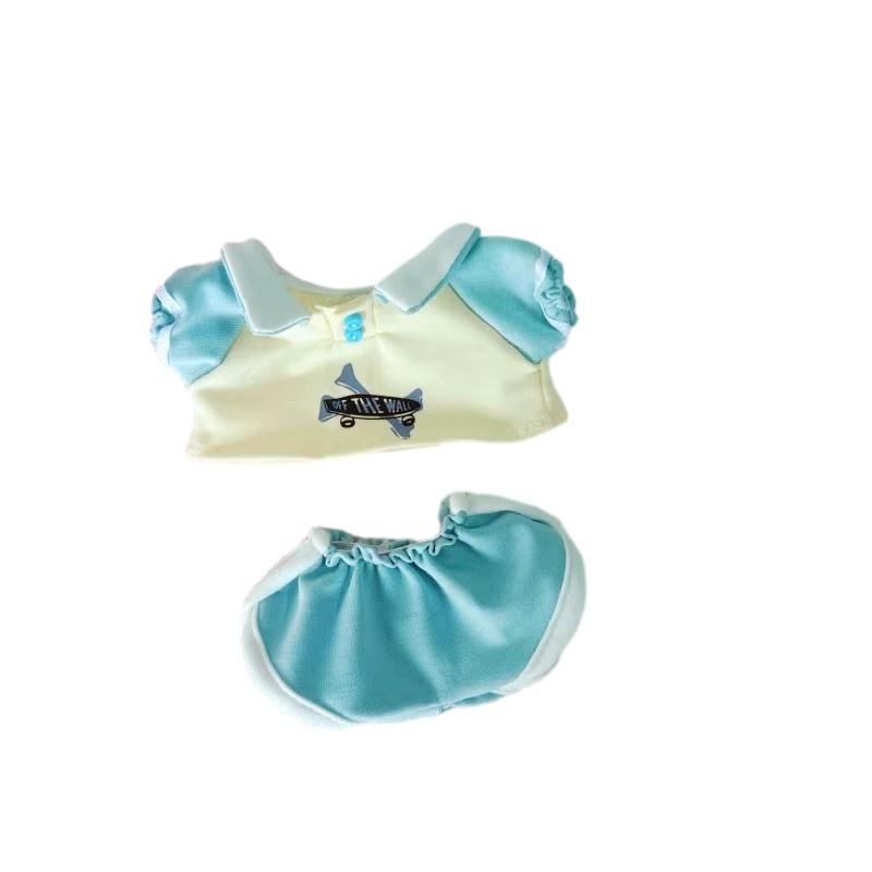 20cm Cotton Doll Plush Toy With Two Sets Of Clothes Keep Warm Shortcut Sweatshirt And Pants