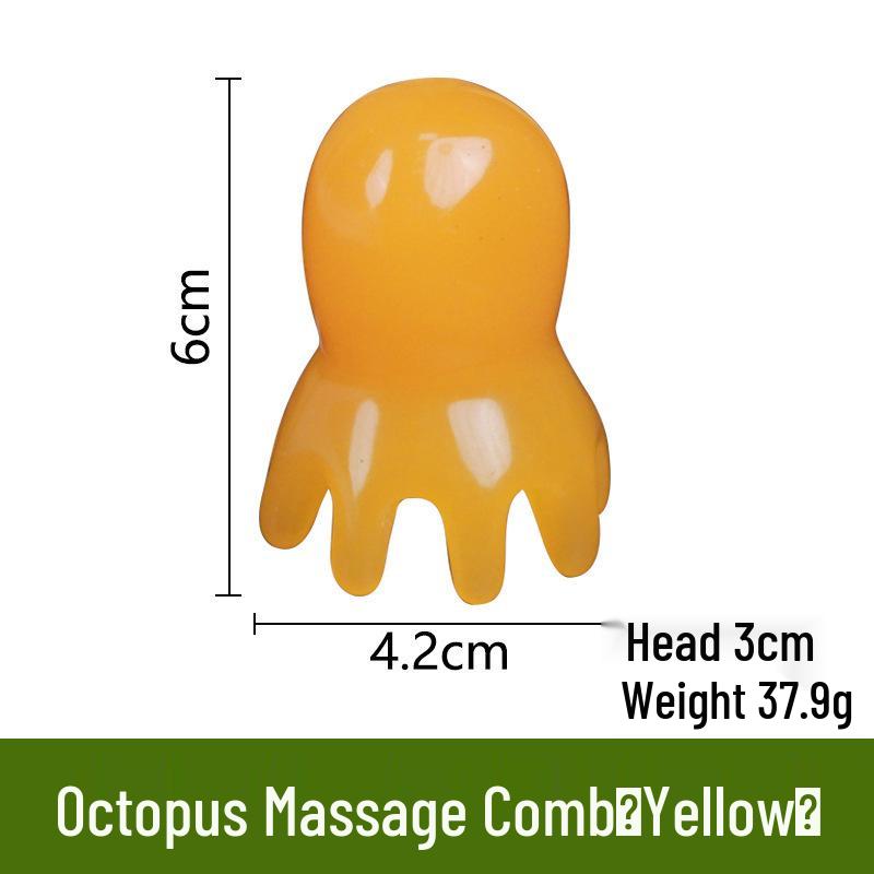 

Octopus Scalp Massager: Eight-Claw Portable Wide-Tooth Head Therapy and Gua Sha Comb