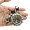 Outdoor Camping Pocket Compasses Zincs Alloy Pocket Compasses With Lanyard Keychain Navigation Tool Climbing Equipment
