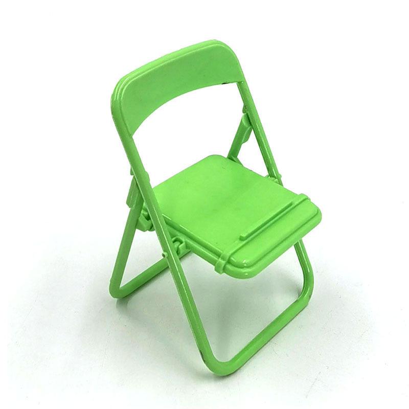 Macaron Color Portable Folding Chair Phone Holder Ornament