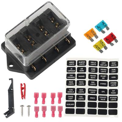 Automotive Replacement Fuse Boxes Yachts Circuit Block Multifunctional Multi-way Fuse Box With Short Circuit Overload Protection
