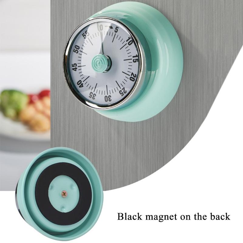Mechanical Visual Timer Small Magnetic Kitchen Countdown Timer with Loud Alarm for Kids and Adults Baking Cooking