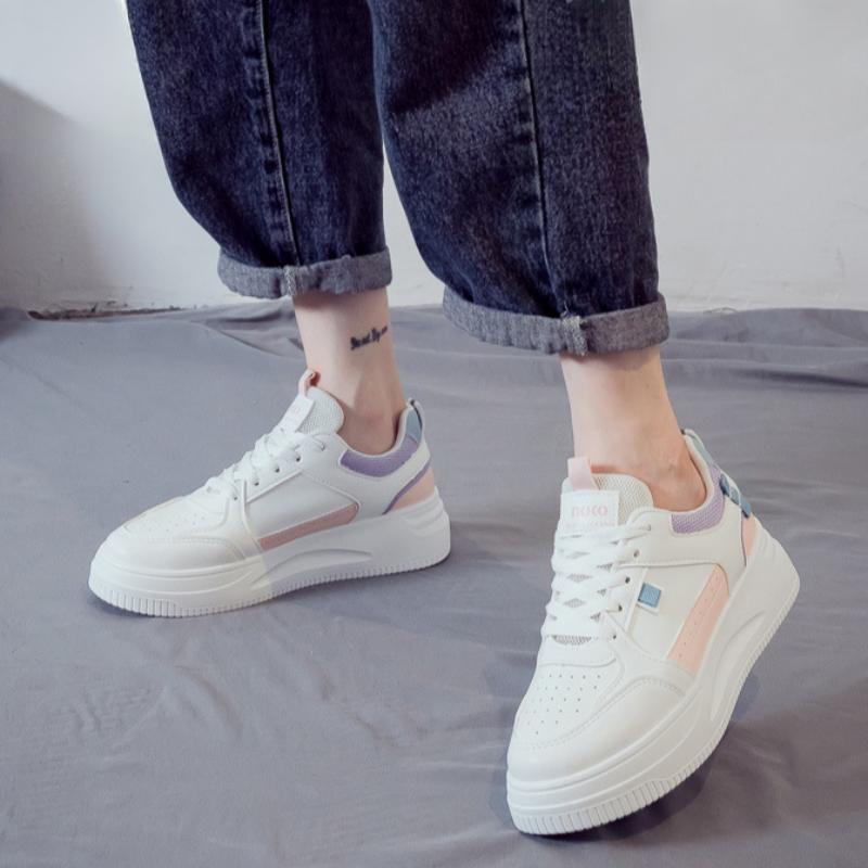 Versatile Soft Sole Non-tiring Sports Shoes for Women Thick Sole Spring and Autumn High-end Casual Shoes