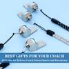 6 Pack Stainless Steel Sports Whistles With Lanyard Coach Whistle Loud Crisp