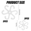6pcs Plant Stem Support Stem Holder with Holes Acrylic Plant Trellis Stakes Plant Stabilizer Leaf Holder and Climbing Rack