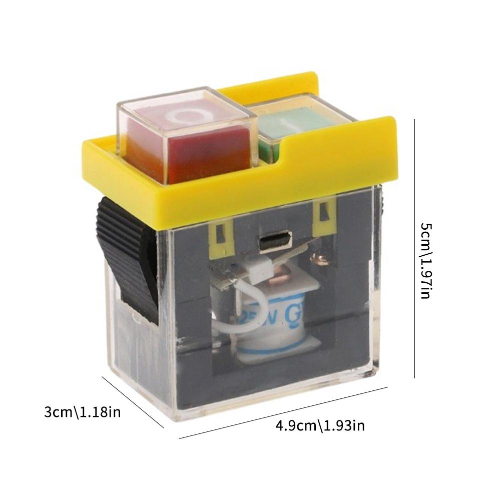 High-end Waterproof And Dustproof Momentary Electromagnetic Switches, 250V, 2-Button, Machine Safety Switches, KJD6, 5E4